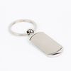 Blank Zinc Alloy Keychain Corporate Event Promotional Giveaway Custom Logo Laser Engraved Minimalist Metal Key Chain