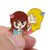 Creative Trendy Zinc Alloy Design Collaboration Fashion Statement Backpack Accessory Custom Badge Pin