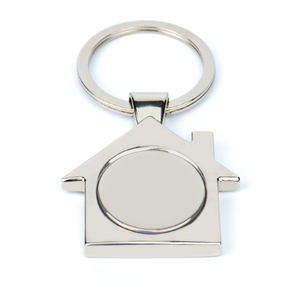 Stylish Light Luxury Zinc Alloy Keychain Custom Logo Laser Hollow for Supermarket Events Wedding Souvenir Gifts token Key Chain