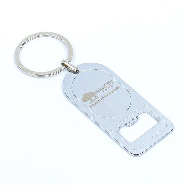 Elegant Custom Laser Engraved Zinc Alloy Bottle Opener Keychain Premium Corporate Event Souvenir Gift