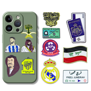 Trendy 3D Metal Phone Sticker - Custom Design for Phone & Backpack Decoration