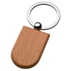 Minimalist UV Printed Keychain Wedding Souvenir Wood Daily Accessory Design 