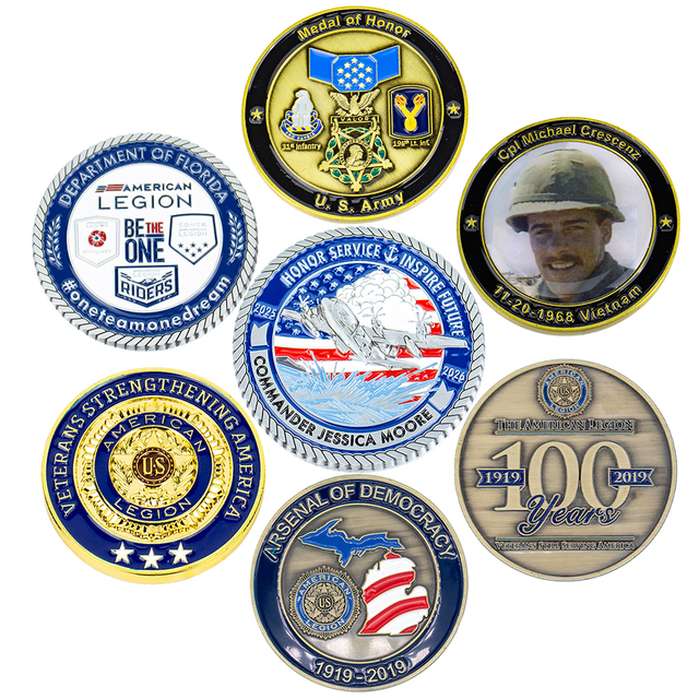 Customized Zinc Alloy Enamel Challenge Coin for Anniversary Events and Collectible Gifts