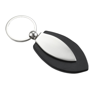 Wholesale Custom High-Class Keychains Real & Genuine Leather with Custom Logo Blank Metal Leather Keychains
