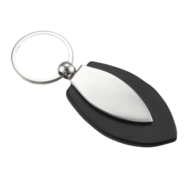 Wholesale Custom High-Class Keychains Real & Genuine Leather with Custom Logo Blank Metal Leather Keychains