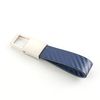2025 Luxury Custom Leather Keychain with Hot Stamping Logo for Car Keys & Business Gifts