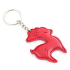 Hot Pressed Silver PU Keychain Custom Brand Logo Car Key Chain Fashion Accessory Business Gift