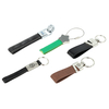 Corporate Gift Custom Leather Keychain Logo Embossing Business Branding Accessories