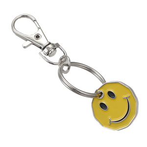 Ergonomic Enamel Keychain Comfort Grip Zinc Alloy Custom Branding Wellness Corporate Gift Keychain