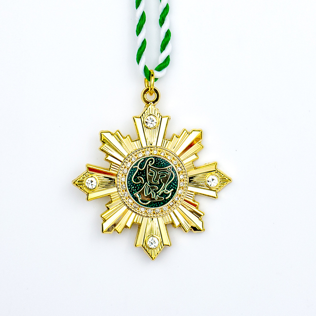 Custom Zinc Alloy Enamel Medal with Train - Car, Cultural Symbol & Drama Mask Design for 2022 - 2023 Annual Urban Events Art Competitions Team Honor Award