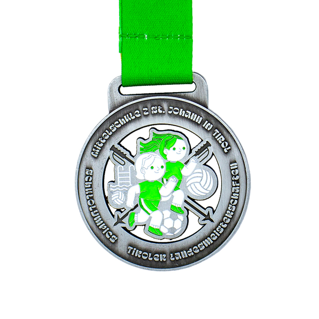 Custom Zinc Alloy Enamel Medal with Basketball Logo for Sports Competitions Event Commemoration Corporate Gift Award
