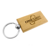 Handcrafted Natural Wood Keychain - Laser Engraved Personalized Text for Corporate Gifts Business Souvenirs Luxury Daily Use