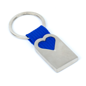 Classic Webbed Strap Keychain Laser Engraved Minimalist Design for Business Events Souvenir Favors