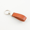 2025 Luxury Custom Leather Keychain with Hot Stamping Logo for Car Keys & Business Gifts
