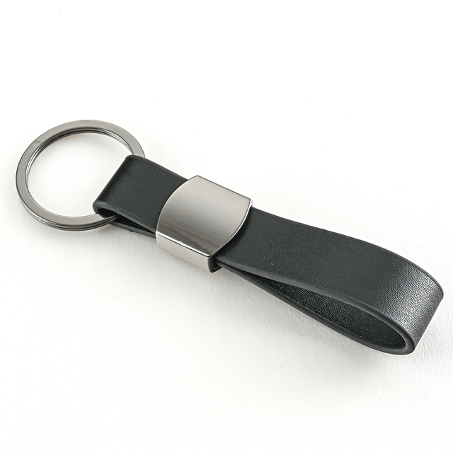 Personalized Leather Keychain with Heat Transfer Logo UV Protective Coating Durable PU Material Car Key Gift Set