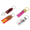 Corporate Gift Custom Leather Keychain Logo Embossing Business Branding Accessories