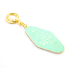 Ergonomic Enamel Keychain Comfort Grip Zinc Alloy Custom Branding Wellness Corporate Gift Keychain