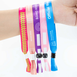 2025 New Custom Logo Polyester Sport Event Wristband For Running Race Marathon Team Building Company Promotion