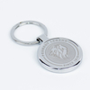 Blank Zinc Alloy Keychain Corporate Event Promotional Giveaway Custom Logo Laser Engraved Minimalist Metal Key Chain