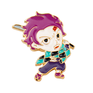 Demon Slayer Tanjiro Zinc Alloy Enamel Durable Material Craftsmanship Subculture Exchange Custom Pin