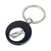 Stylish Light Luxury Zinc Alloy Keychain Custom Logo Laser Hollow for Supermarket Events Wedding Souvenir Gifts token Key Chain