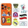 Saudi Palm & Sword Metal Phone Sticker - 3D Gold Plated Back Cover Decal for iPhone & iPad