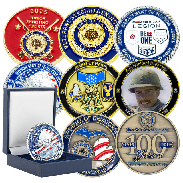 Customized Zinc Alloy Enamel Challenge Coin for Anniversary Events and Collectible Gifts