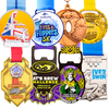Lightweight Zinc Alloy Metal Medal with 3D Design for School Competitions and Marathons