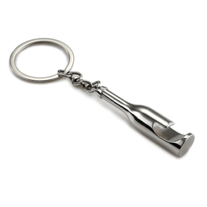 Luxury Zinc Alloy Souvenir Keychain Bottle Opener Corporate Gift Logo Custom Promotional Giveaway