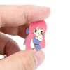 Anime Girl Character Zinc Alloy Printed Custom Flexibility Small Batch Fashion Accessory Custom Pin