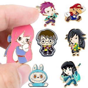 Custom Classic & Trendy Anime Zinc Alloy Enamel Badge Pin - Nostalgic & Stylish Lapel Pin for Fans & Fashion