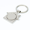 Stylish Light Luxury Zinc Alloy Keychain Custom Logo Laser Hollow for Supermarket Events Wedding Souvenir Gifts token Key Chain