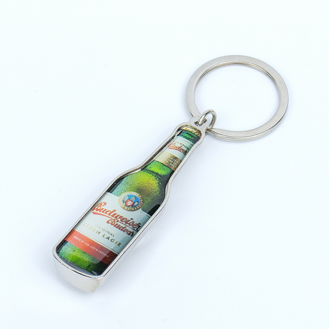 Elegant Custom Laser Engraved Zinc Alloy Bottle Opener Keychain Premium Corporate Event Souvenir Gift