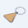Minimalist UV Printed Keychain Wedding Souvenir Wood Daily Accessory Design 