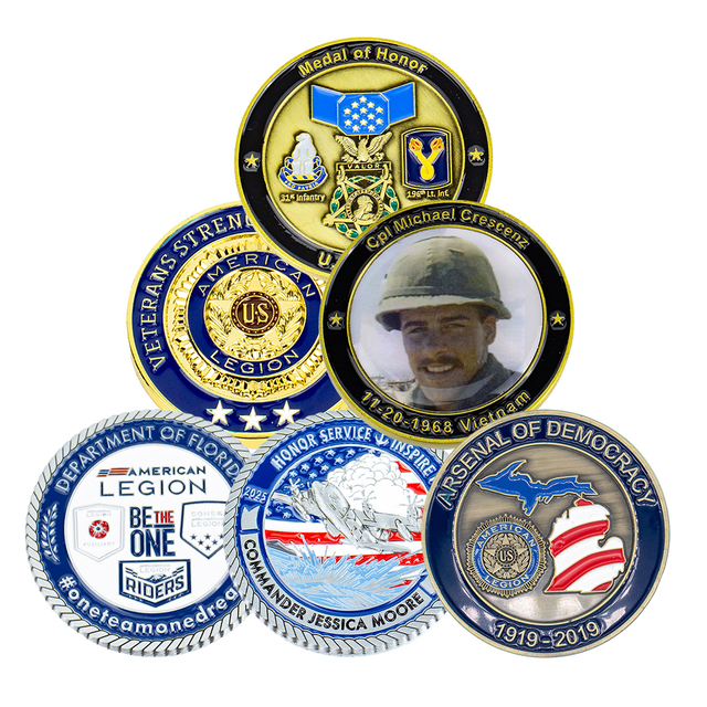 Customized Zinc Alloy Enamel Challenge Coin for Anniversary Events and Collectible Gifts