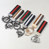 Classic Durable UV Printing Custom Logo Holiday Gifts & Customer Appreciation Car Leather Keychain with Zinc Alloy
