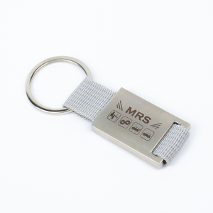 Eco-Friendly Recyclable Zinc Keychain Custom Logo Engraved for Corporate Sustainability Gifts Team Building Events