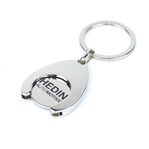 Elegant Custom Logo Metal Token Keychain for Promotional Events Corporate Gifts and Daily Accessories with Zinc Alloy Construction