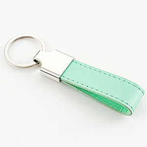 Promotional Wholesale Custom Logo Bulk Metal Leather Carabiner Keyring