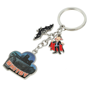Fashion Zinc Alloy Enamel Keychain Custom Logo Corporate Promotional Gift Decorative Key Chain