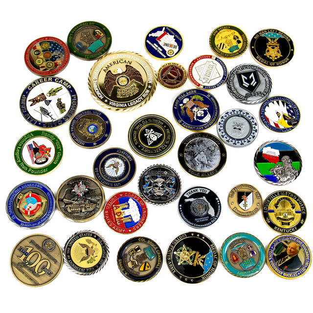 Two-Tone Color Custom Challenge Coin Company Milestone Anniversary Employee Service Recognition Achievement Award 