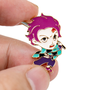 Demon Slayer Nezuko Zinc Alloy High Precision Enamel Fan Collection Lapel Pin