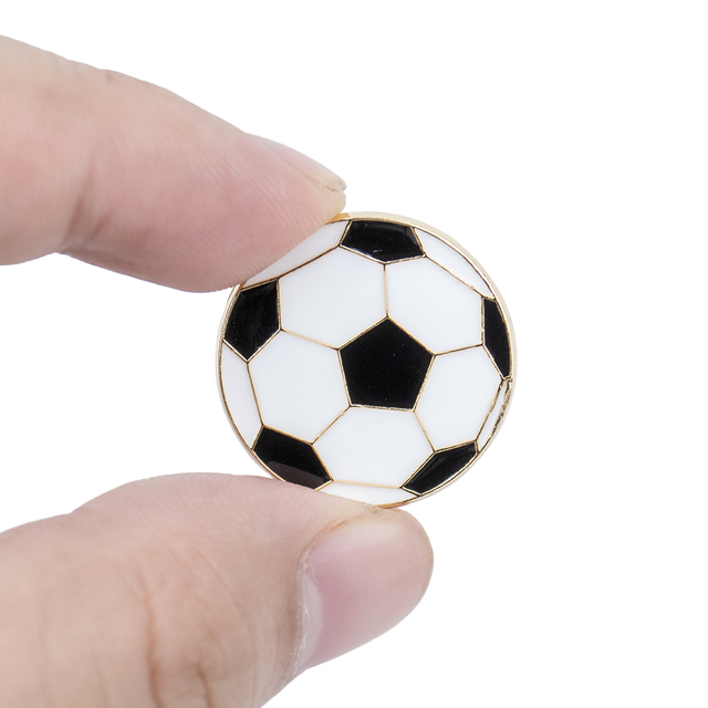 Sports Ball Zinc Alloy Printed Eco-friendly School Team Event Souvenir Custom Lapel Pin