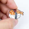 Sushi Themed Zinc Alloy Printed Durable Foodie Gift Custom Logo Custom Lapel Pin