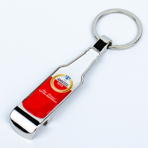 Eco Conscious Custom Zinc Alloy Bottle Opener Keychain Recyclable Promotional Gift for Green Corporate Events