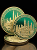 Premium Custom Challenge Coin with Enamel Color & 3D Relief, Corporate Awards Anniversary Gifts, Zinc Alloy Custom Coin
