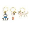 Wholesale Custom Personal Logo Promotional Keychains Round Keychain Metal Crafts Logo Keychain Metal