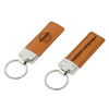 Durable Leather Keychain with Metal Hook Anti-Scratch Coating Corporate Gifts