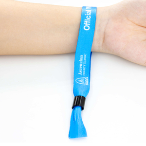 2025 New Custom Logo Polyester Sport Event Wristband For Running Race Marathon Team Building Company Promotion