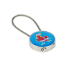 Custom Zinc Alloy Logo Keychain UV Print Sticker Epoxy Blank Keychain for Promotional Gifts Daily Accessories 24h Free Design